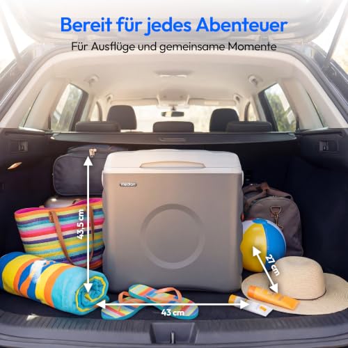 Detalle de MEDION MD370030 Kühlbox 35 L – Tragbar, 12V/230V/USB, Kühl- & Warmfunktion
