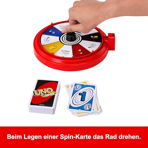 Thumbnail 4 de Mattel Games UNO Spin – Kartenspiel mit Drehscheibe