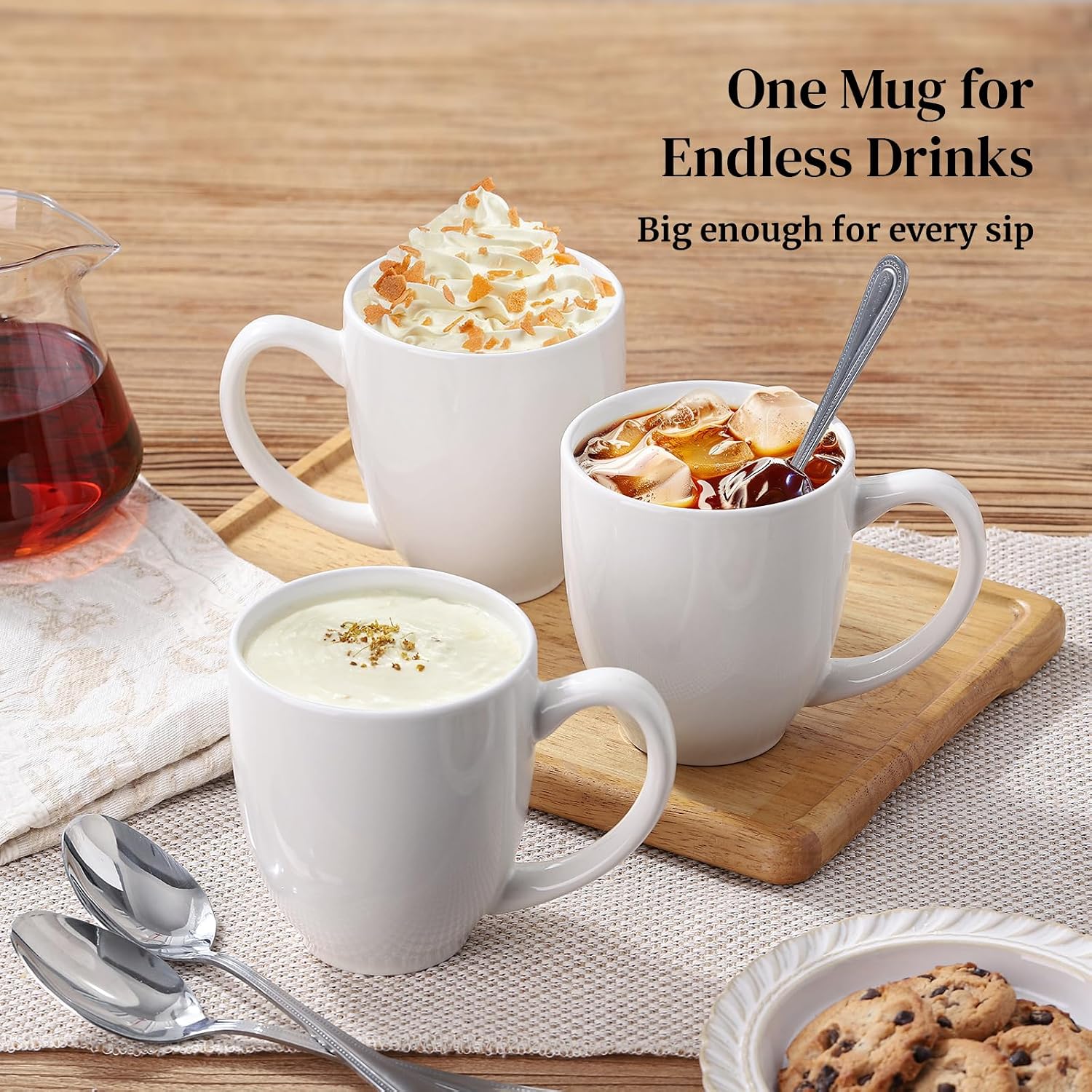 Thumbnail 4 de DOWAN Coffee Mugs 16 oz set of 6