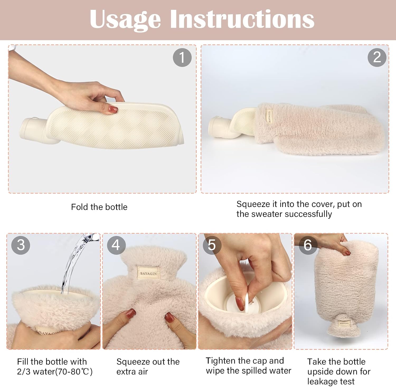 Detalle de BAYAGIN Hot Water Bottle 2.0 L