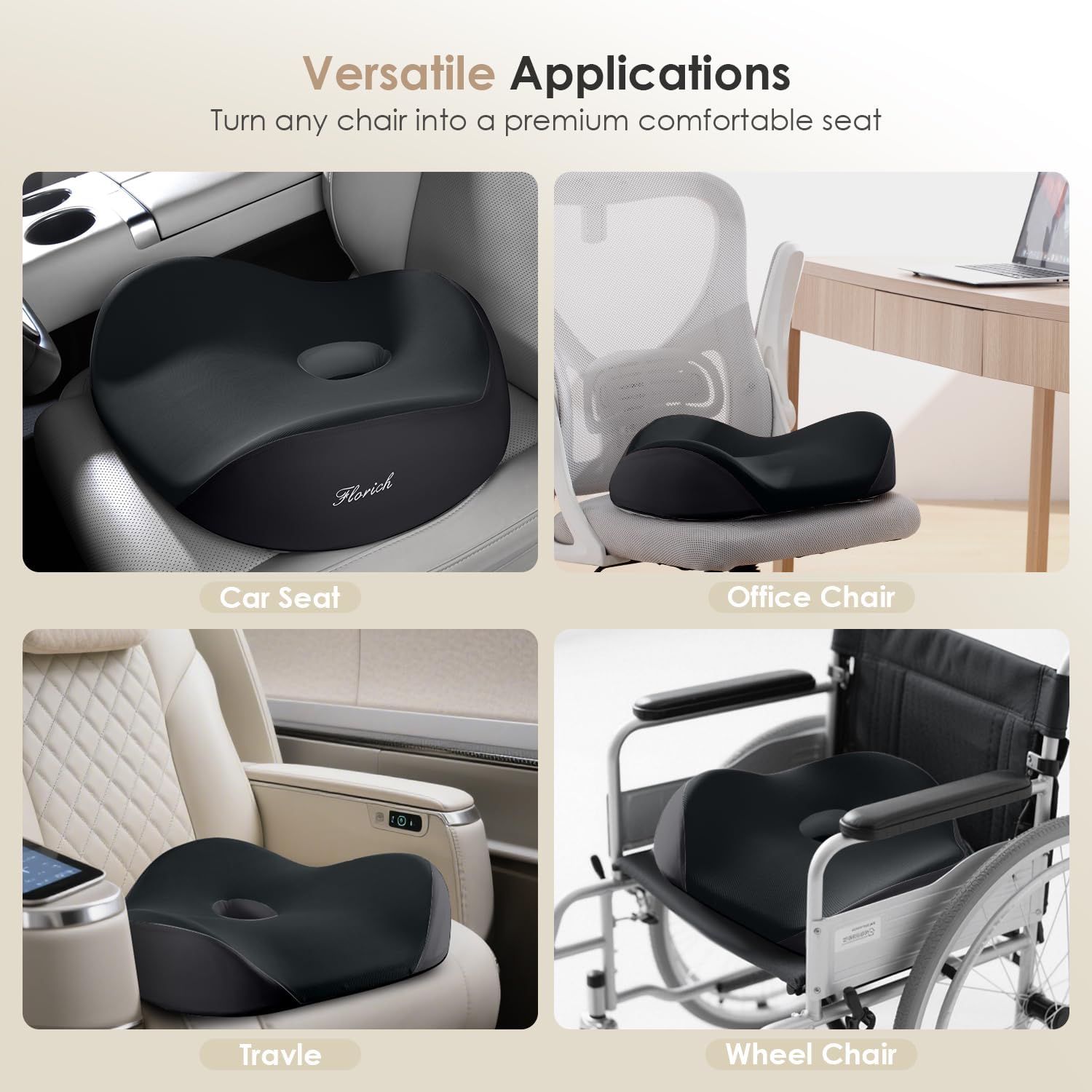 Thumbnail 6 de FLORICH Car Seat Cushion, Memory Foam