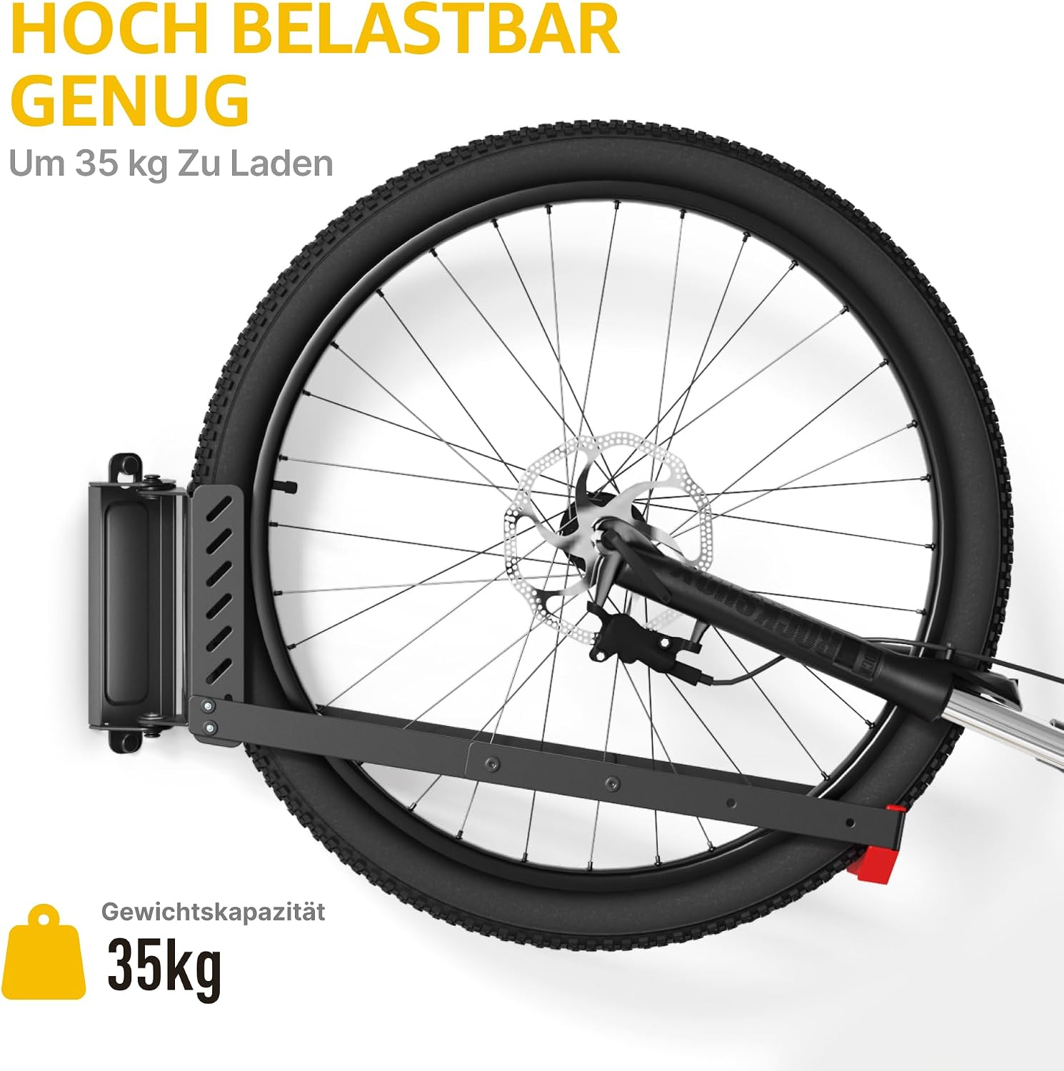 Thumbnail 4 de monTEK Schwenkbare Fahrrad Wandhalterung 35 kg