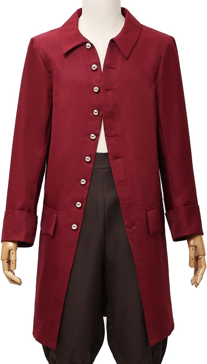 Thumbnail 1 de BLESSUME Men’s Colonial Renaissance Pirate Coat (single-breasted) – costume outerwear