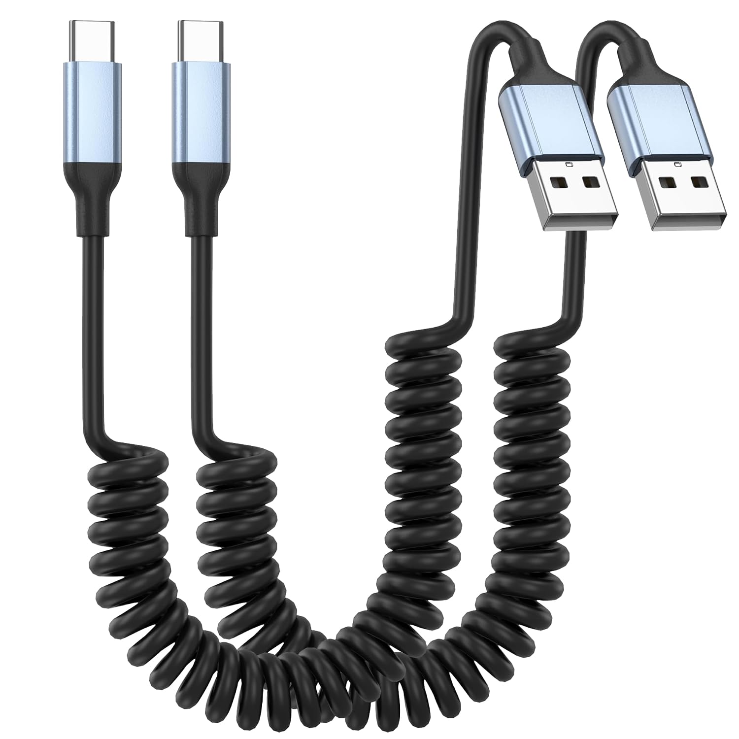 Detalle de USB C Spiralkabel Kurz 30–60 cm 🔌
