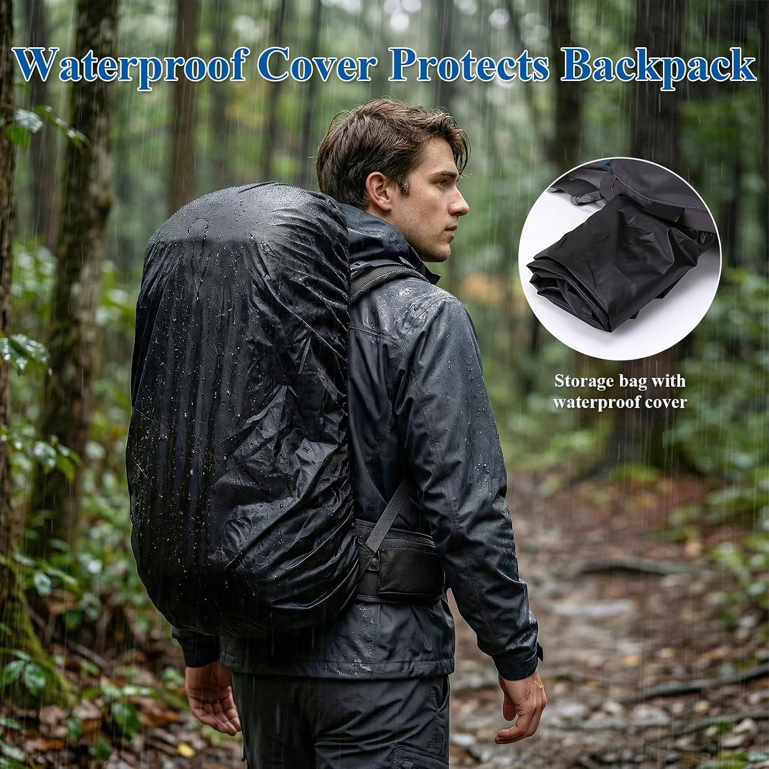 Thumbnail 4 de Mingfuxin 60L Hiking Backpack: Lightweight, Waterproof Daypack for Multi-Day Adventures
