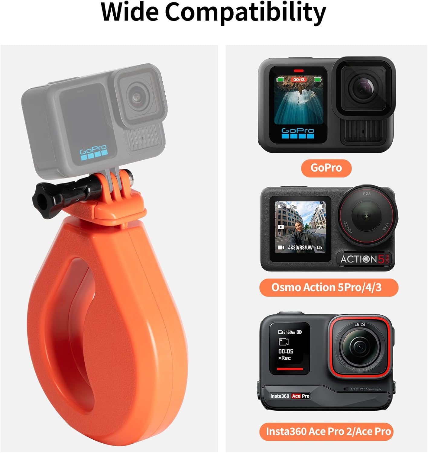 Thumbnail 3 de HSU Floating Hand Grip for GoPro 1m pole