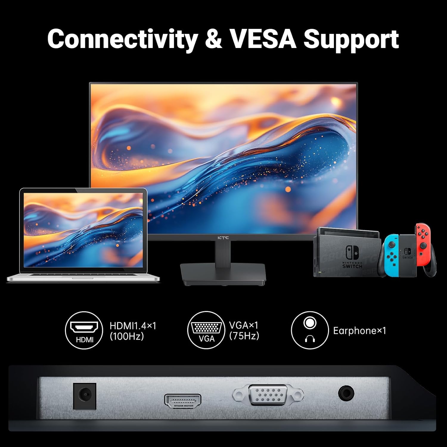 Thumbnail 5 de KTC 24 Inch FHD 100Hz Gaming Monitor