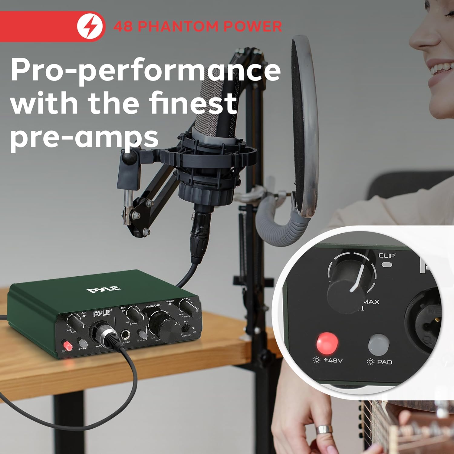 Thumbnail 2 de Pyle USB Audio Interface 2-in/2-out