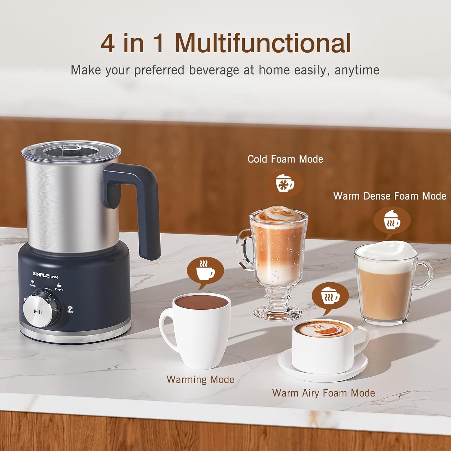 Detalle 1 de SIMPLETASTE Milk Frother 500ml