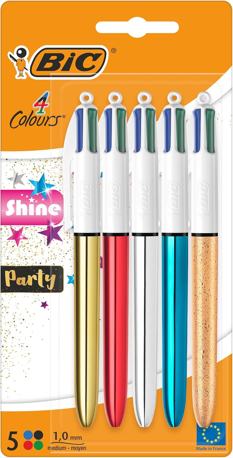 Detalle 2 de BIC Penne Shine e Party 4 Colours Champagne