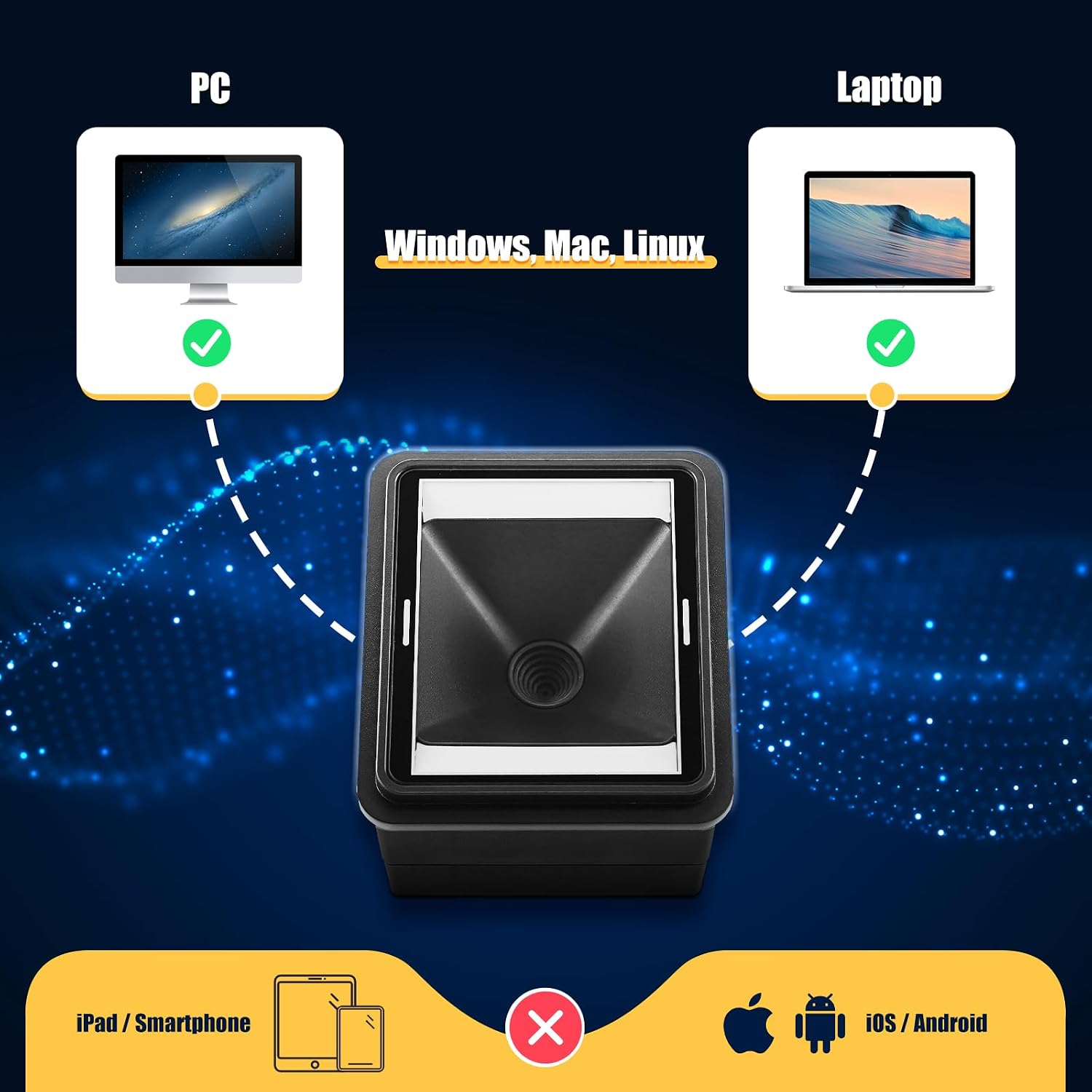 Detalle de NETUM NT-EM61: Modulo Scanner Codici a Barre Integrato per Industrie, USB HID/COM
