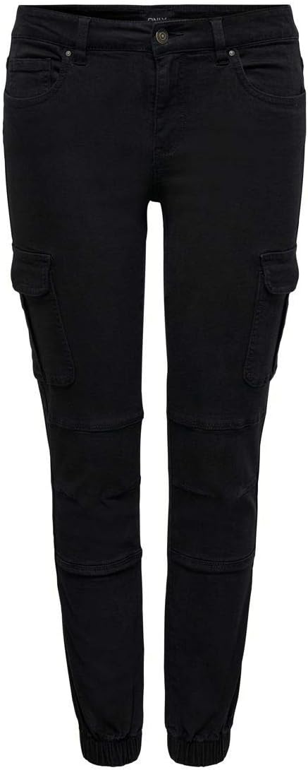 Detalle de ONLY Cargo Trousers ONLMISSOURI Slim Fit Cargo: pantaloni cargo lunghi al polpaccio con tasche multiple