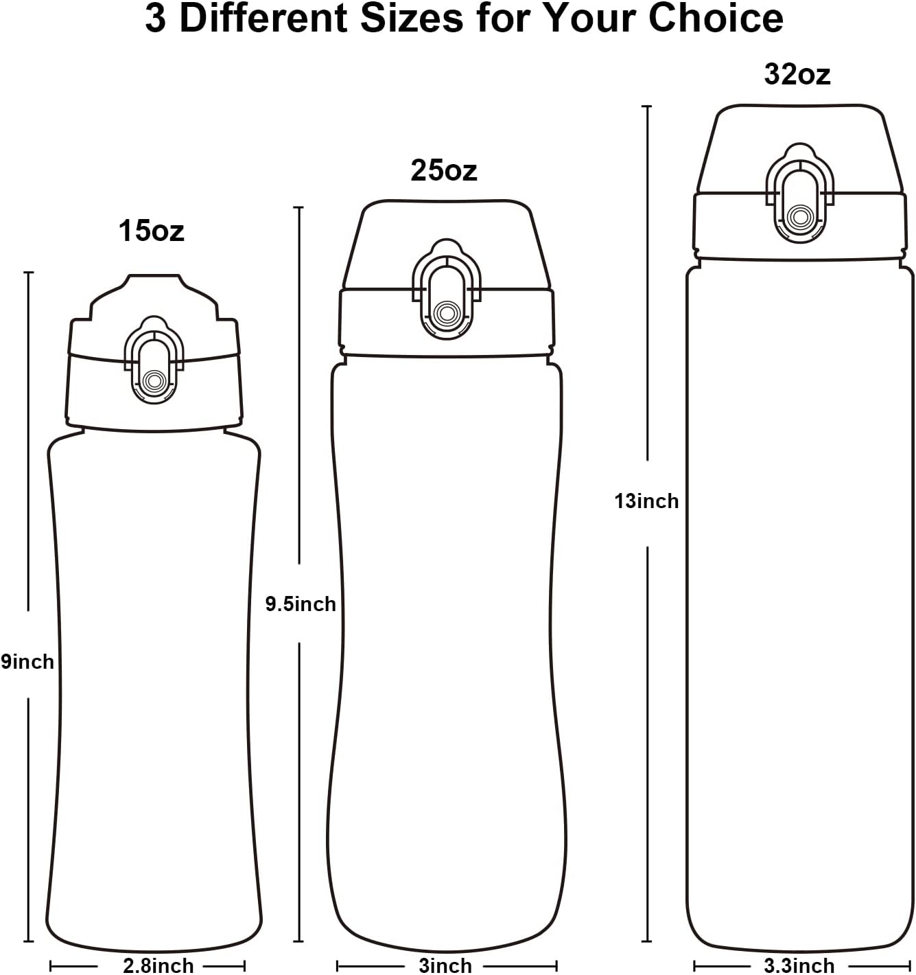 Thumbnail 6 de OLDLEY 750ml/25oz Water Bottle with Straw (BPA-Free Tritan) – Leakproof Sports Bottle with Time Markings