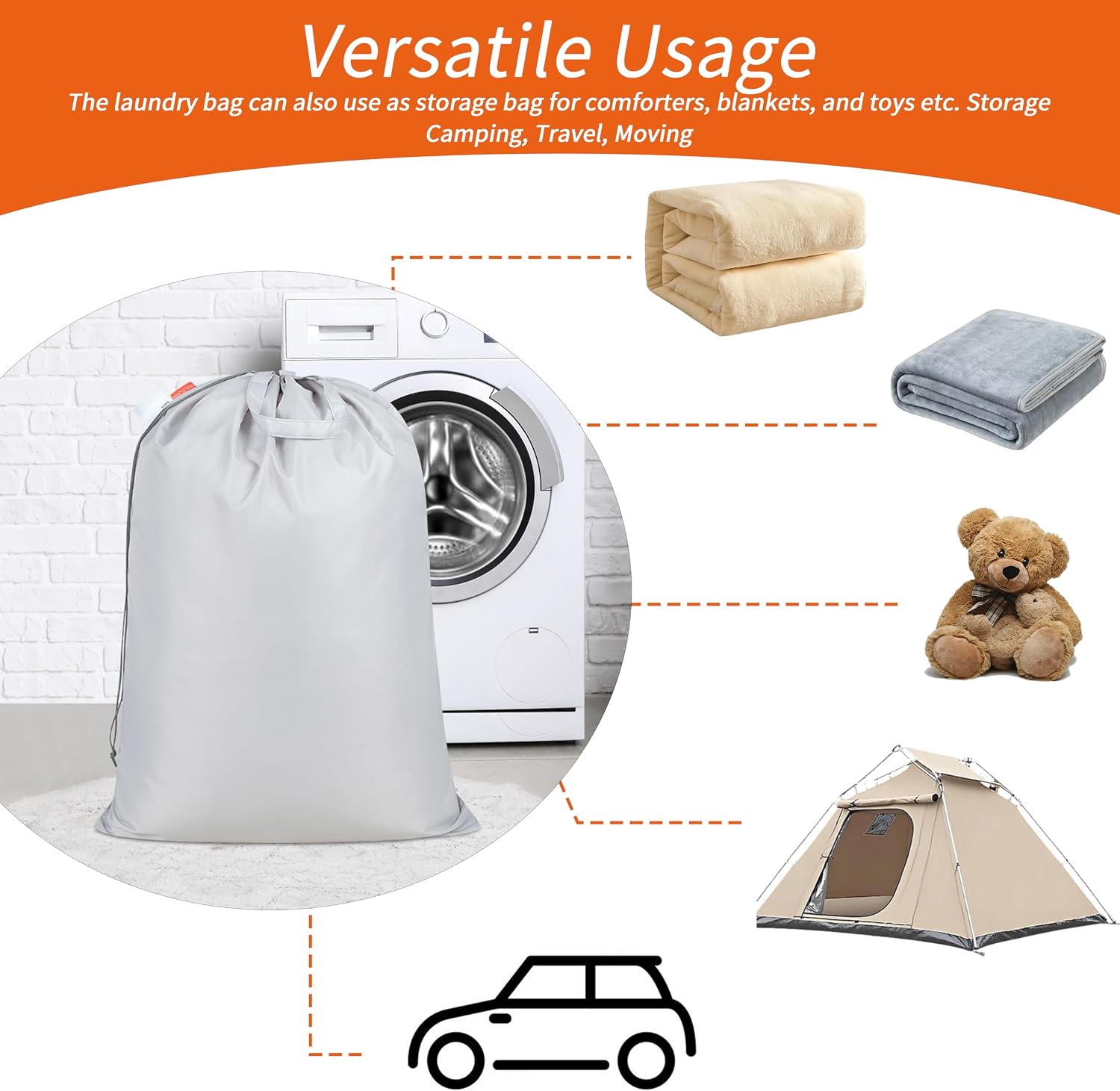 Thumbnail 6 de Polecasa Extra Heavy Duty Laundry Bag 28 x 36 in