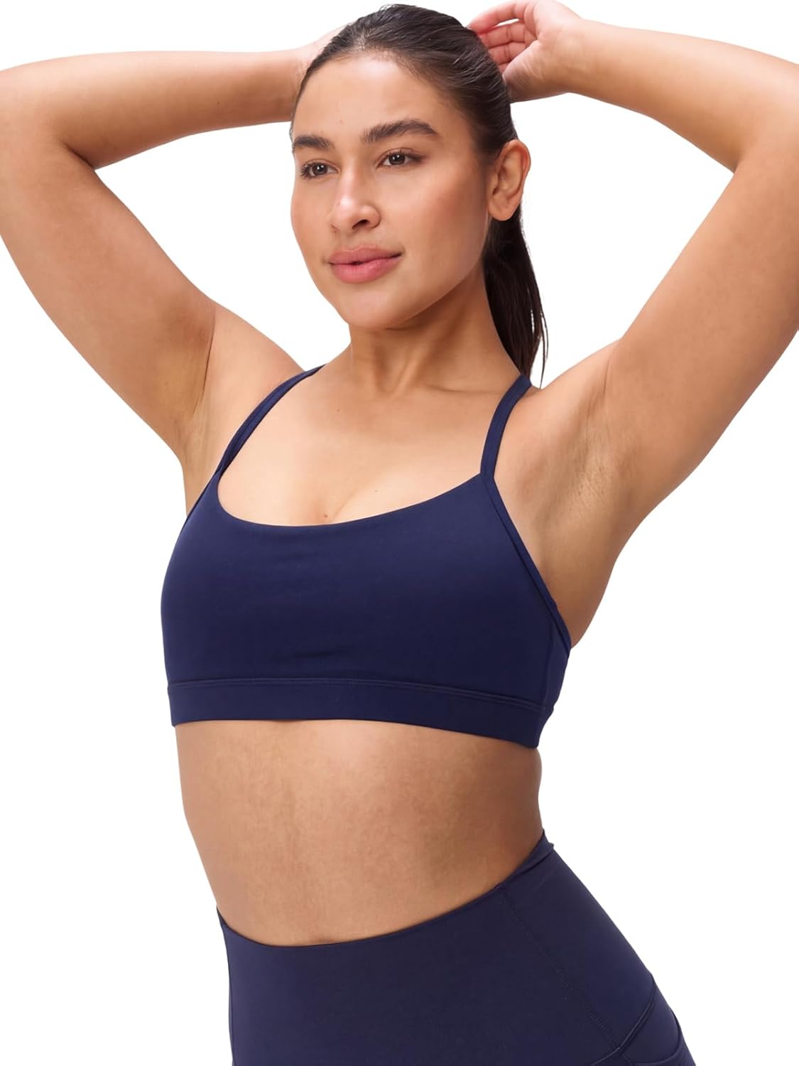 Thumbnail 2 de Omwilddo Women's Y Back Padded Sports Bra with Strappy U-Neck: Low-Impact Comfort for Yoga, Pilates, and Walking