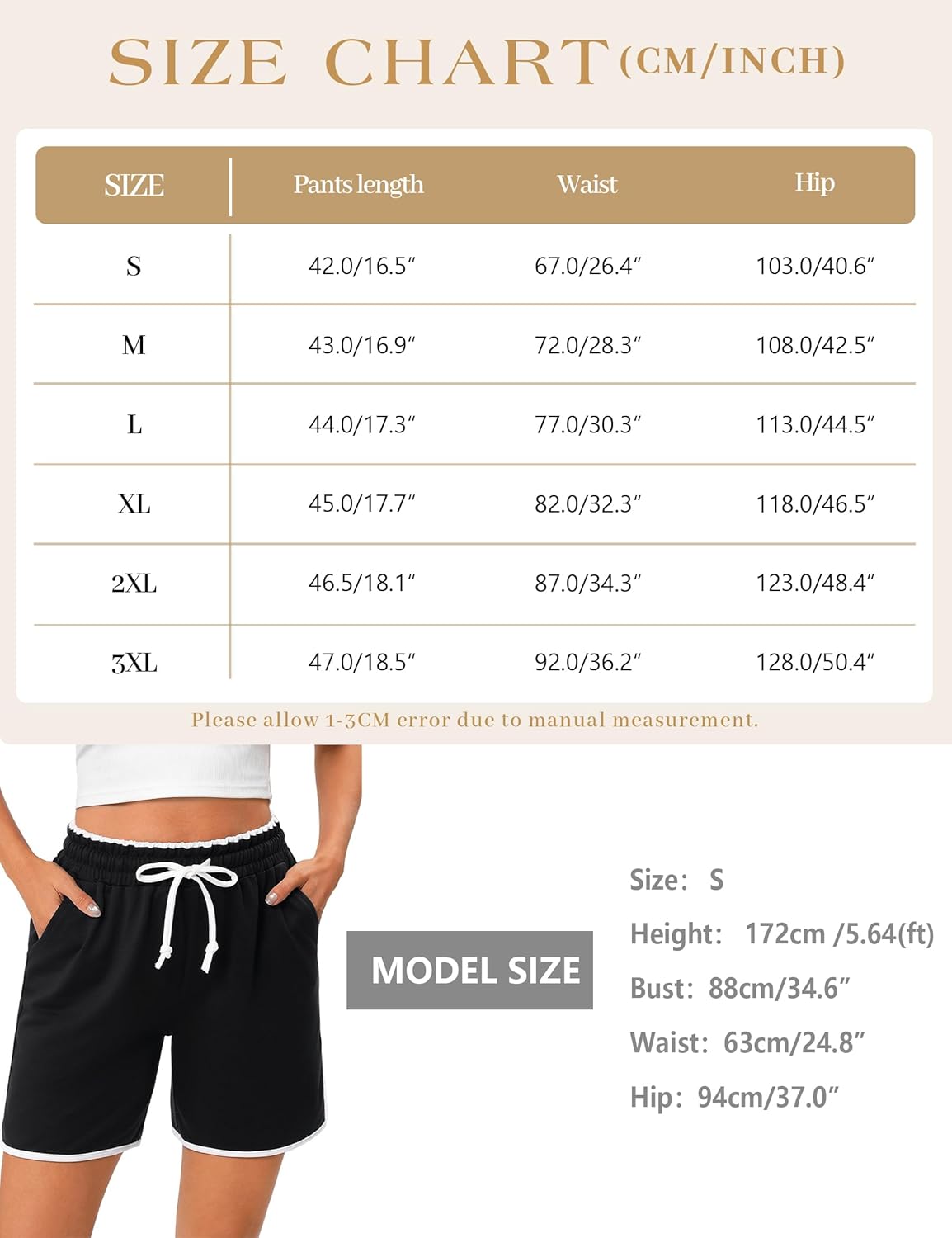 Thumbnail 5 de Marvmys short de sport pour femme (bermudas/jogging court) avec poches, tailles S à 3XL