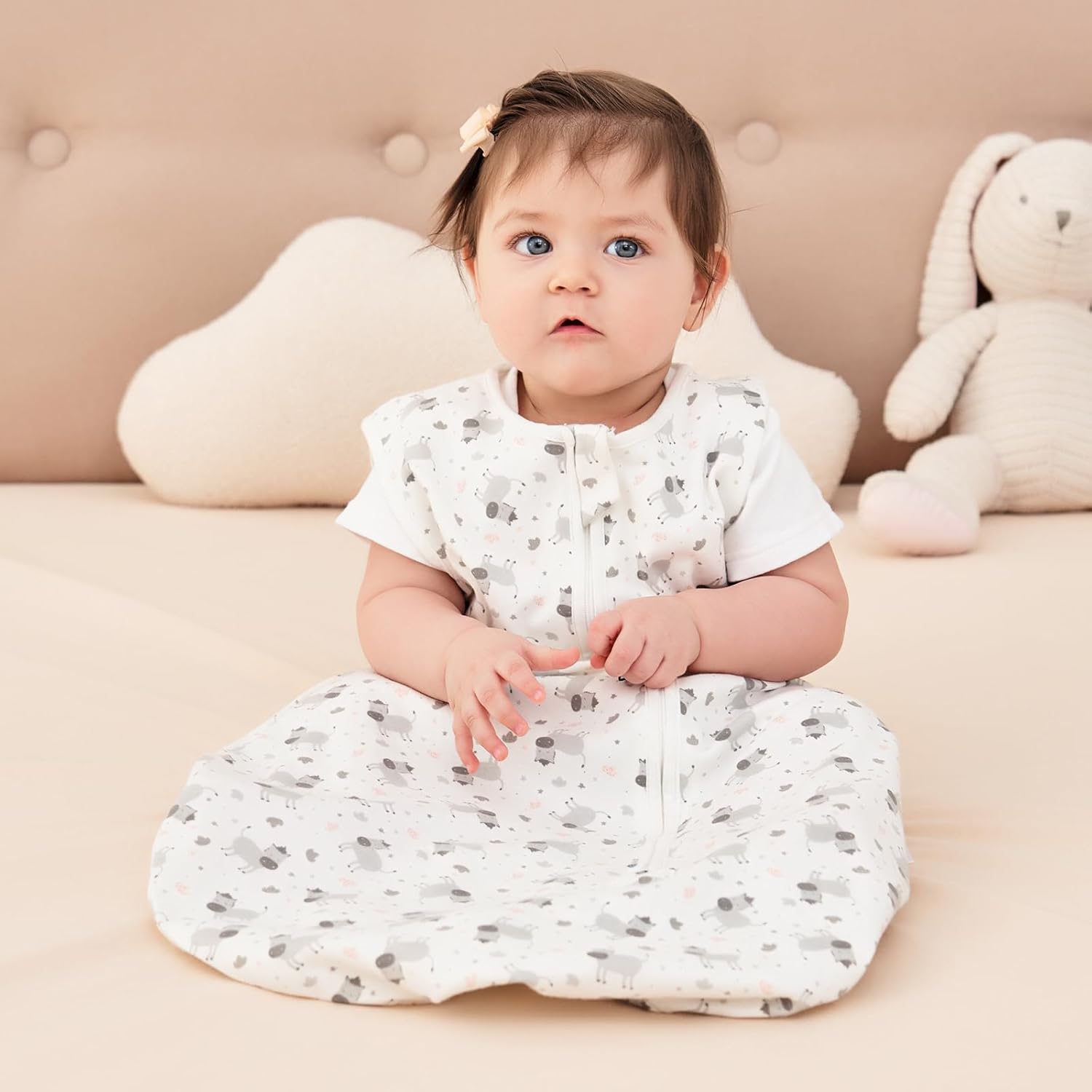 Thumbnail 3 de TOGOU2S Sommerschlafsack Baby 0,5 Tog aus 100% Baumwolle (einstellbare Länge) – für 0 bis 18 Monate