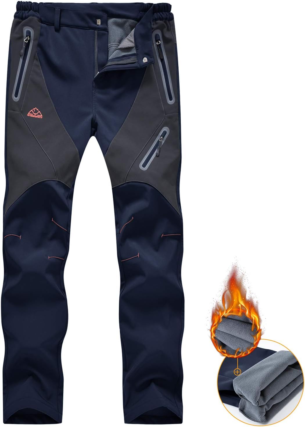 Detalle de donhobo Womens Walking Waterproof Trousers Thermal fleece lined trousers 🚶♀