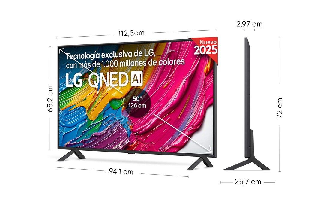 Detalle 2 de LG QNED80 50'' Outlet – Smart TV 4K 2025, modelo 50QNED80A6A.OUTLET