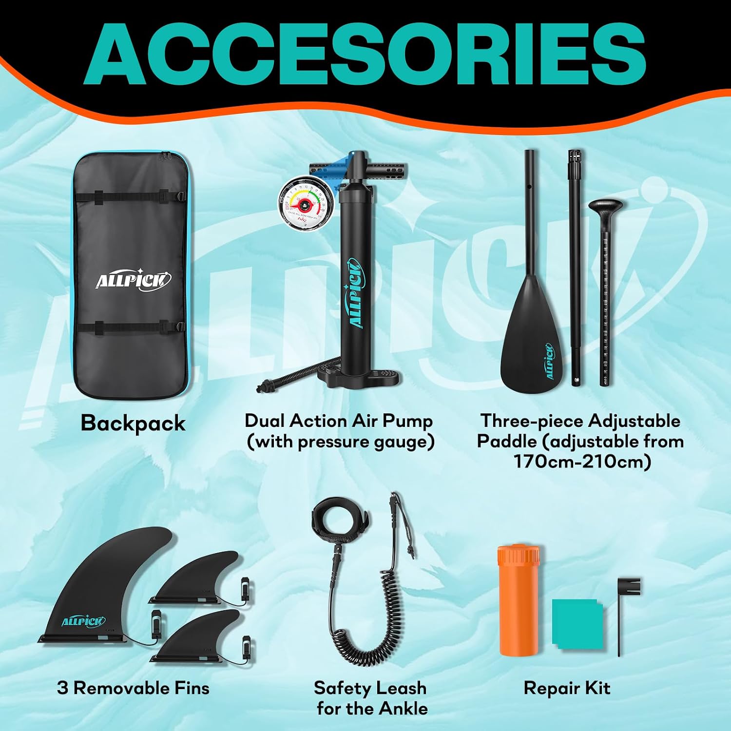 Detalle 2 de ALLPICK Premium SUP Board Set 320 cm
