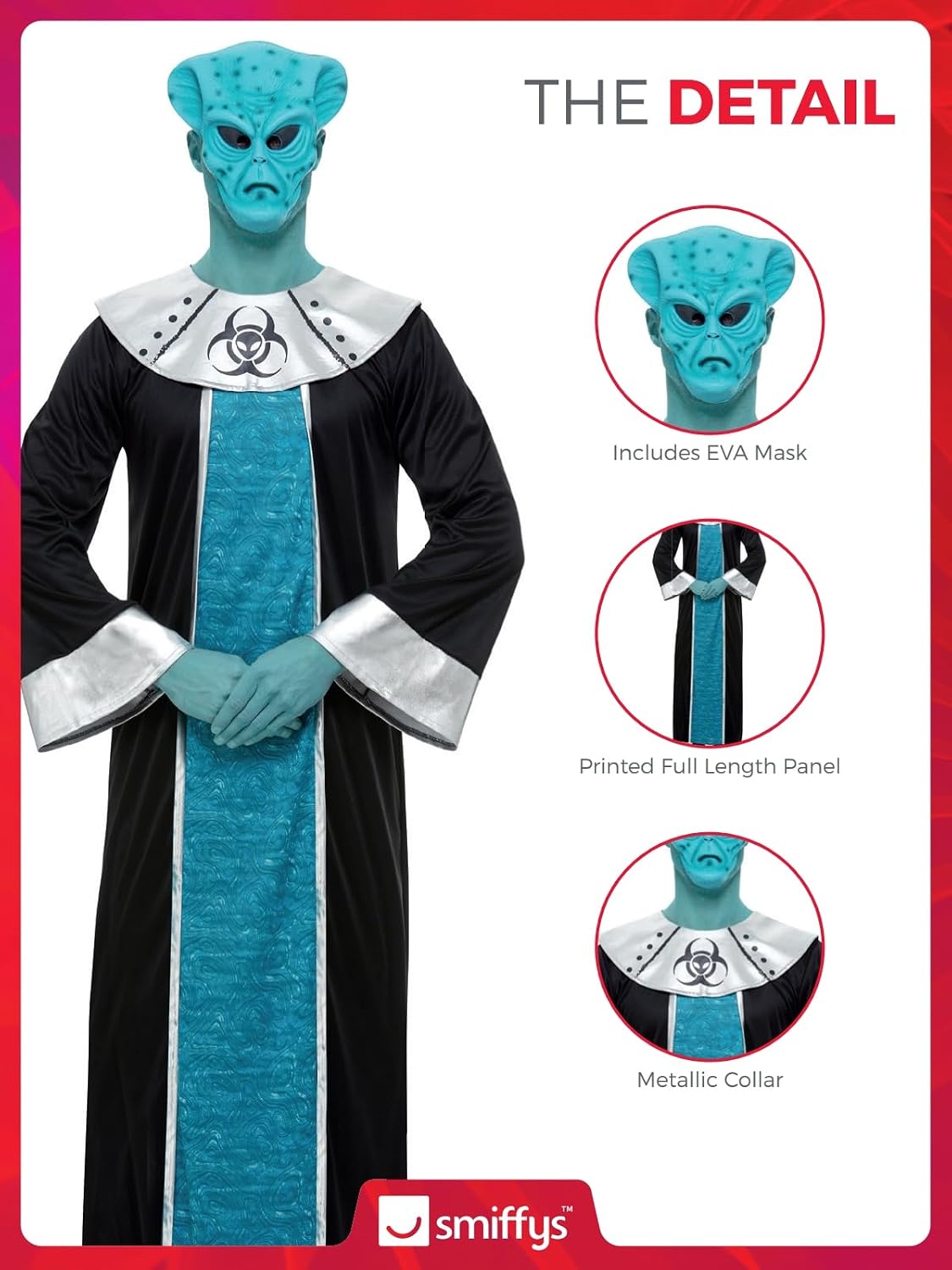Thumbnail 4 de Smiffys Alien Lord costume Poitrine 96,5â101,6 cm đœ