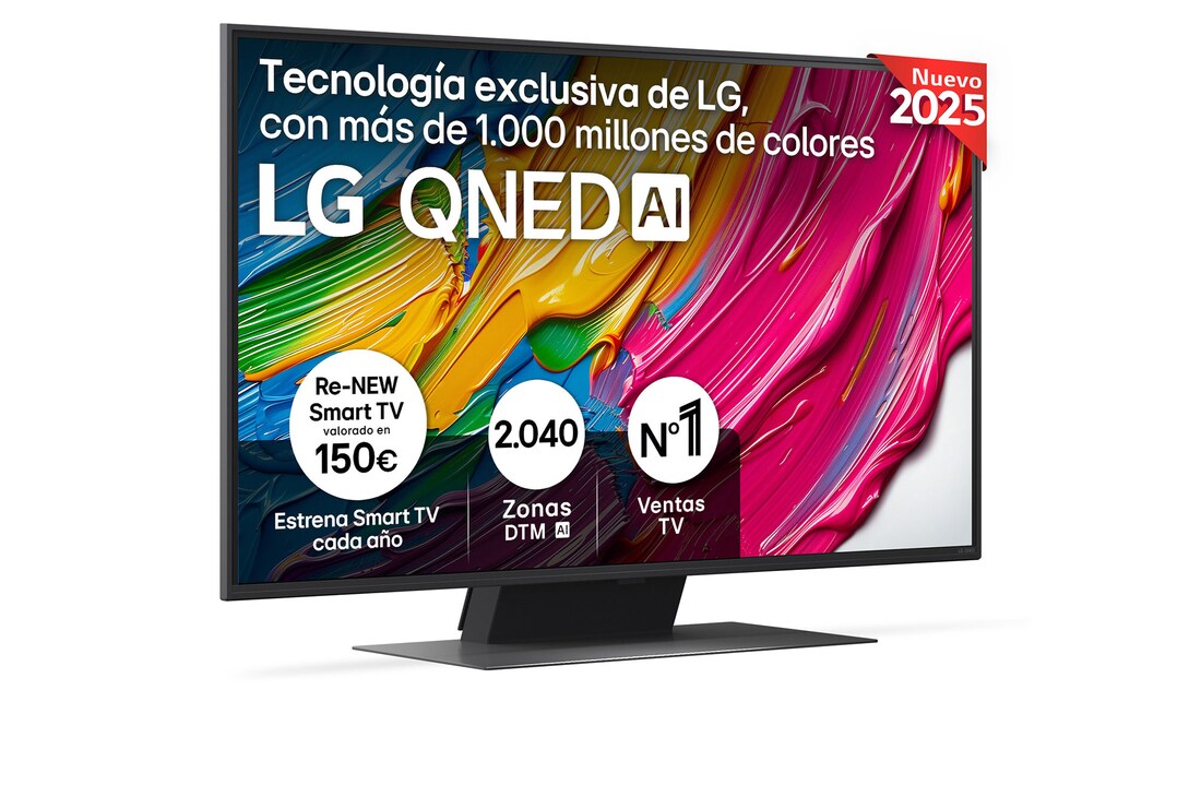 Detalle de LG QNED AI QNED81 43" 4K 2025 Smart TV