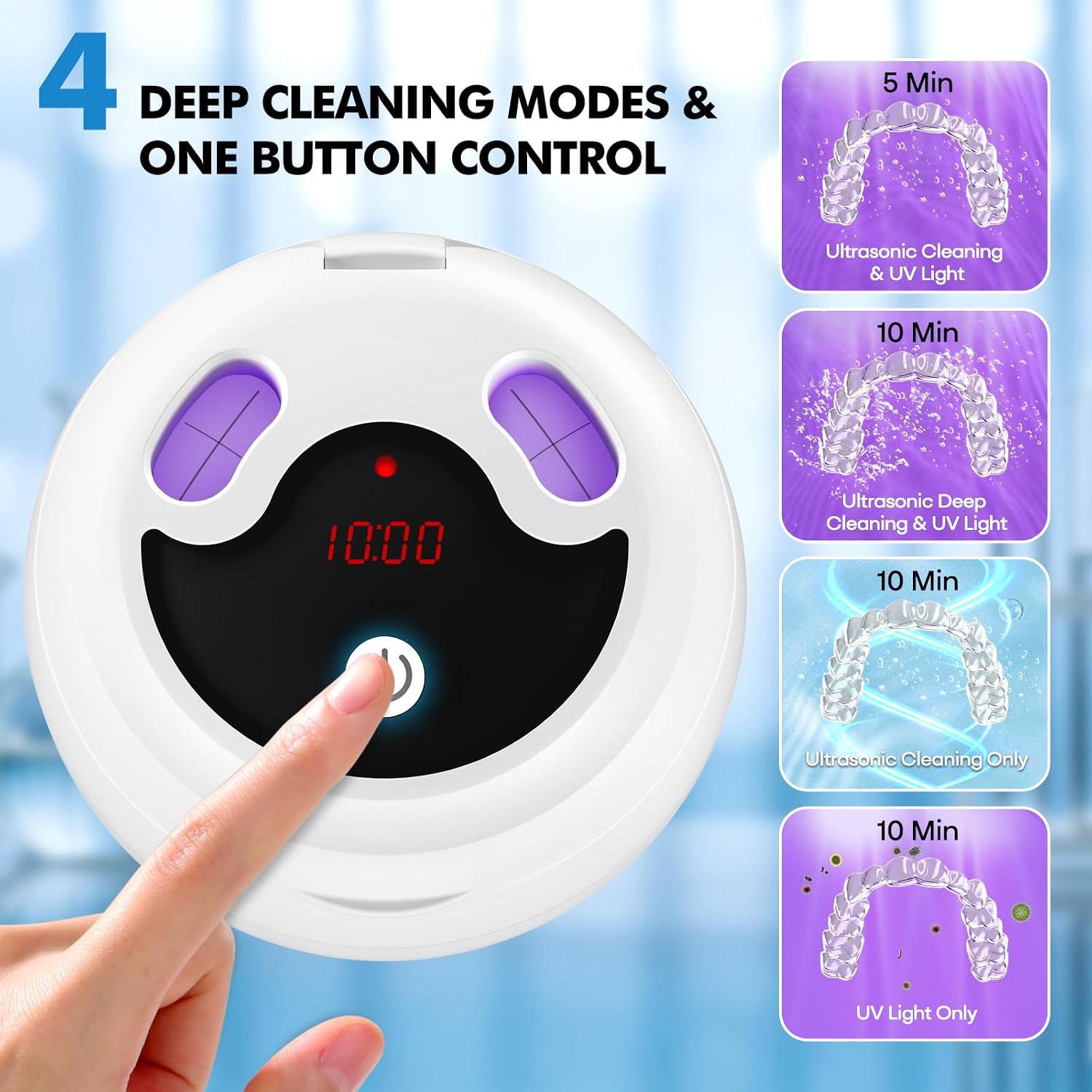 Thumbnail 2 de MUAYSY Upgraded Ultrasonic Retainer Cleaner 200ML