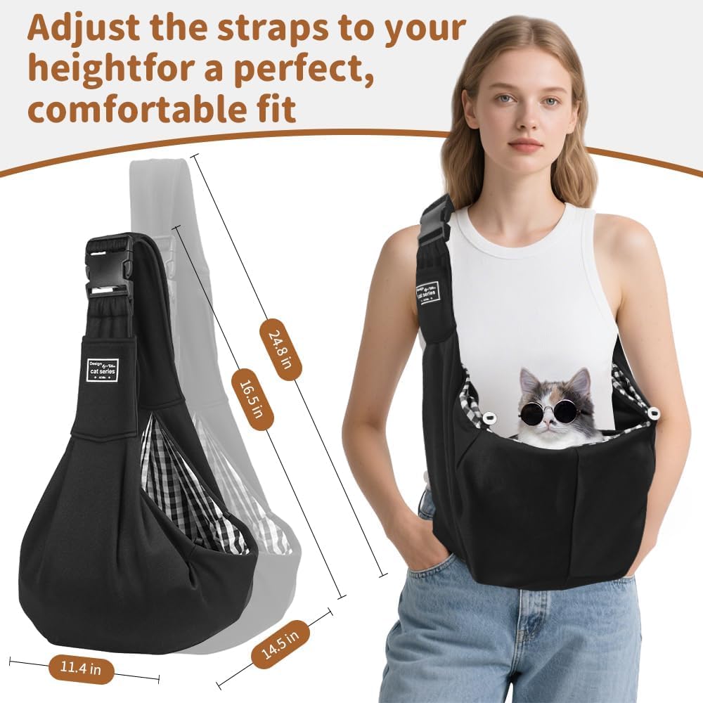 Thumbnail 2 de Hurluksi Dog Sling Carrier for Small Dogs 15 lb