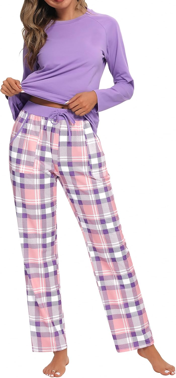 Detalle de Uniexcosm Pijama Mujer Largo algodón 2 piezas