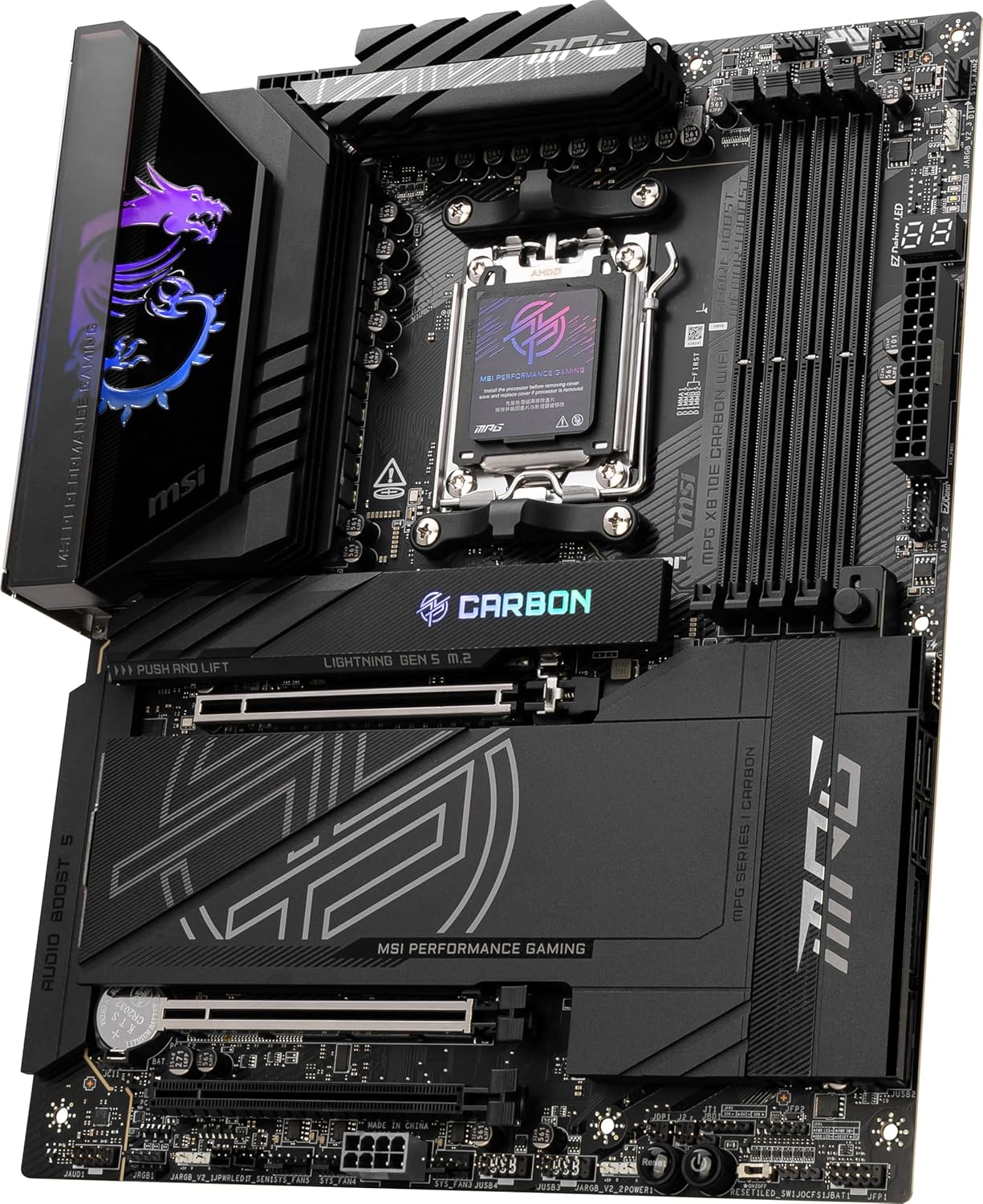 Thumbnail 1 de MSI MPG X870E Carbon WiFi Gaming Motherboard