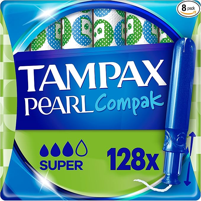Tampax Pearl Compak Tampones Super 💧 Pack 128