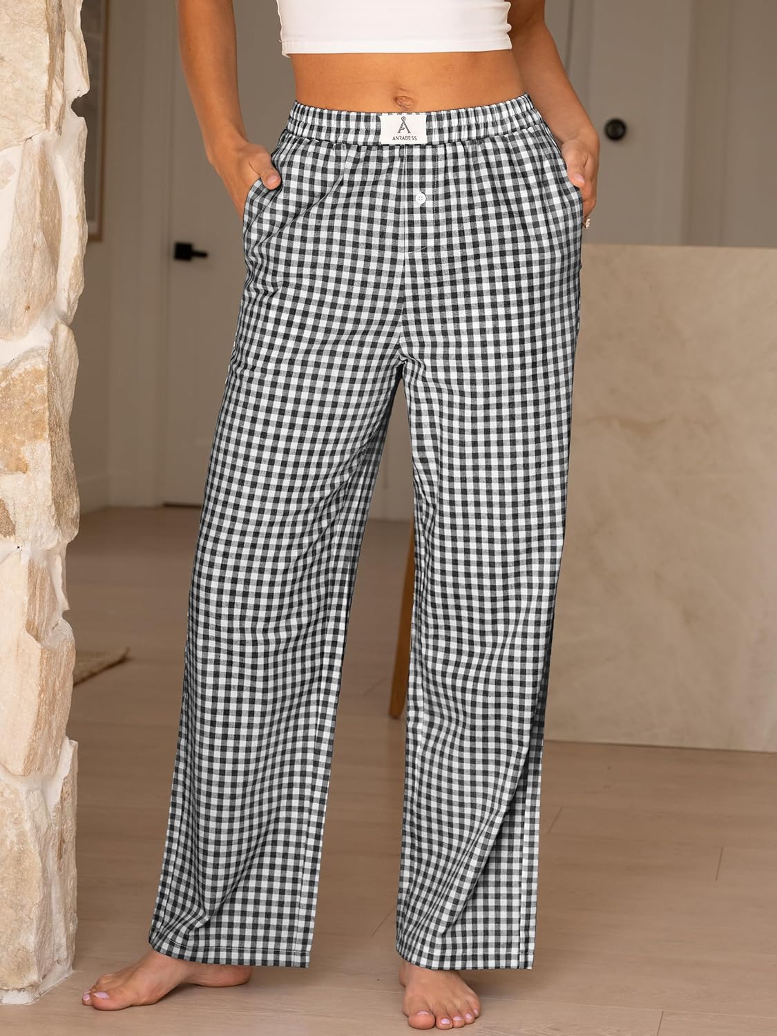 Thumbnail 1 de ANRABESS 2026 Gingham Pants