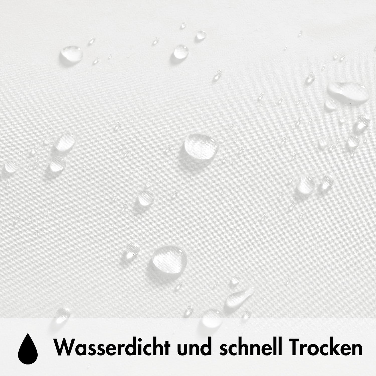 Thumbnail 4 de MIULEE Outdoor Vorhang transparent, wetterfest, mit Ösen – 2er Set (132 x 245 cm), Weiß