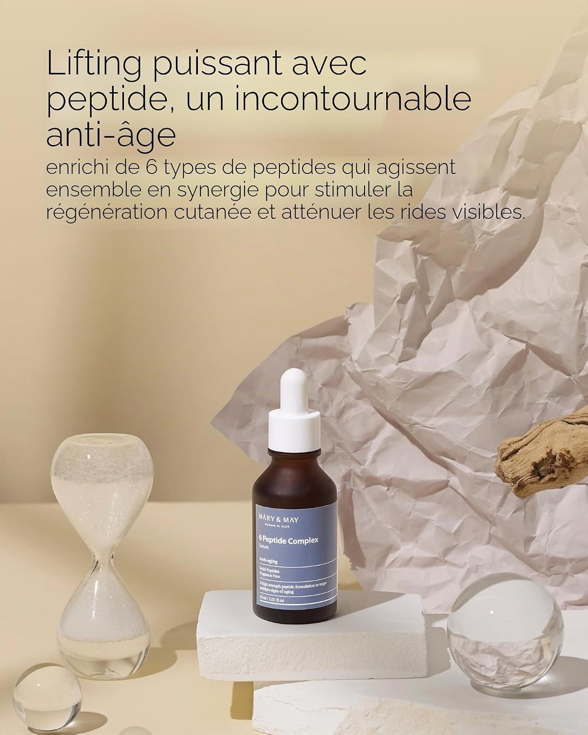 Thumbnail 2 de Mary&May Sérum Complexe 6 Peptides — Sérum anti‑rides complexe et raffermissant, sans parfum