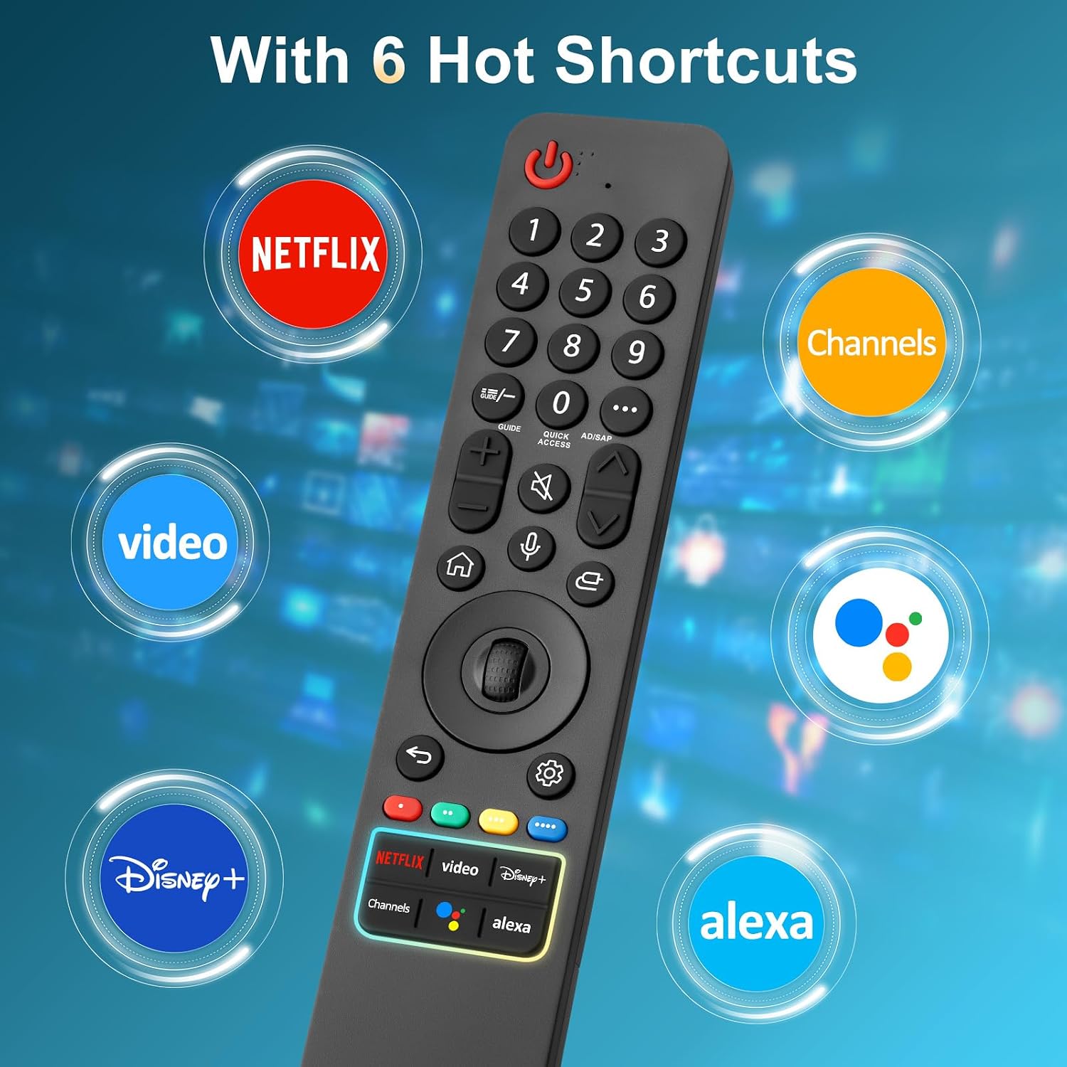 Detalle de Voice-Magic LG TV Remote Replacement, MR25GA