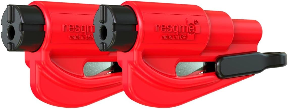 Resqme GBO-RQMTWIN-ROT porte-clés sécurité rouge (lot de 2)
