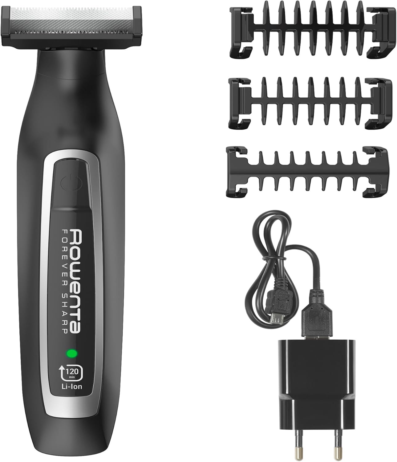 Detalle de ROWENTA Forever Sharp Tondeuse Barbe Hybride 3en1 – précision, autonomie et confort