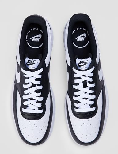 Detalle de Nike Court Vision Lo Uomo HM9862-001 Black/White – Comfort retrò e versatilità urbana