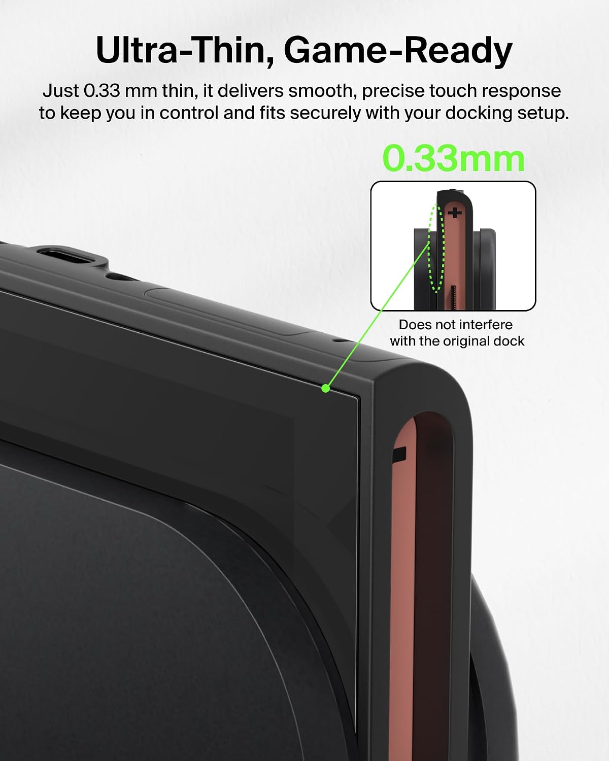 Detalle de Belkin TemperedGlass Anti-Reflective Screen Protector for Nintendo Switch 2 (9H Hardness, Slim Fit, Anti-Glare)
