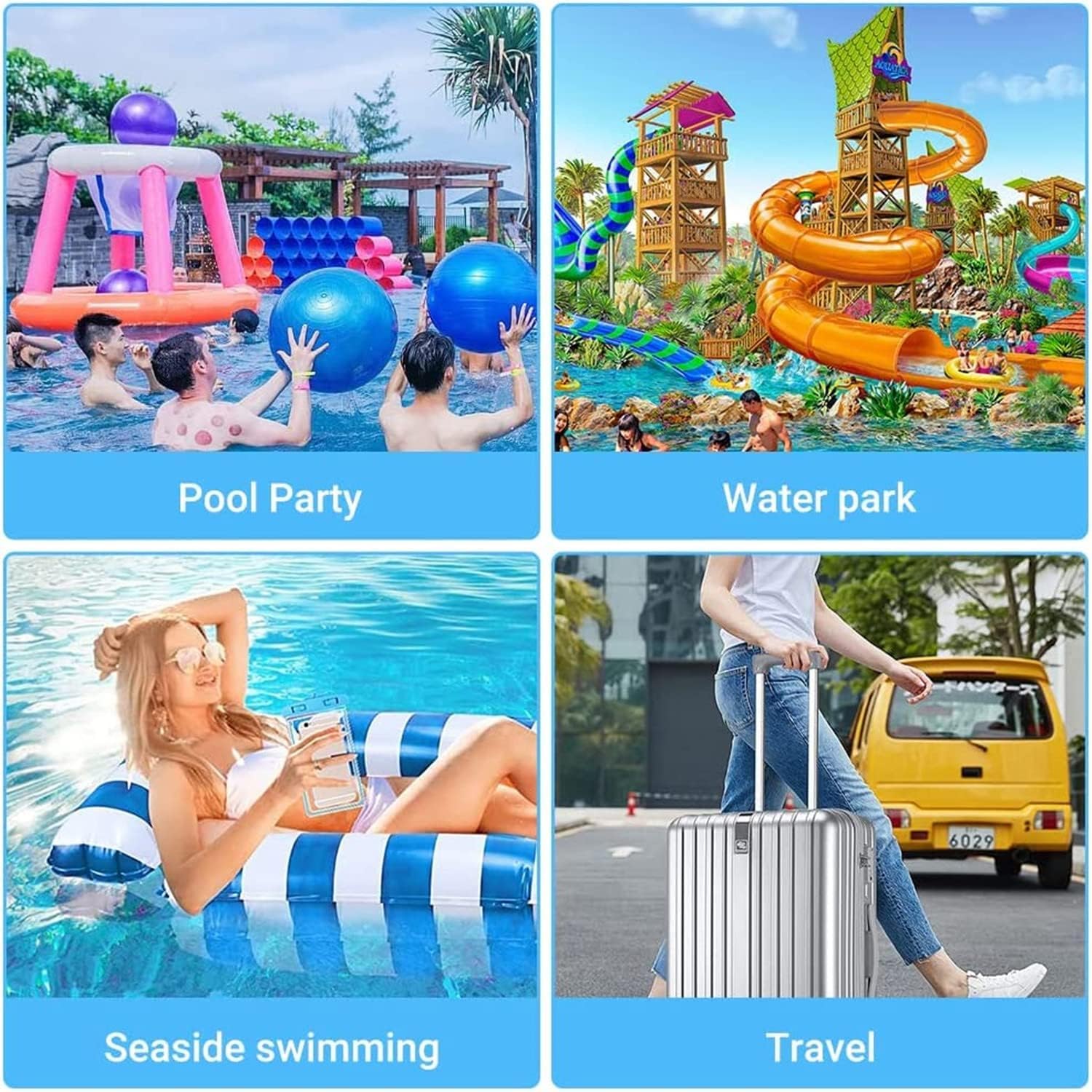 Thumbnail 5 de Inflatable Pool Floats Hammock 4‑in‑1 – 2/3 Pack with Pump