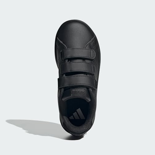 Detalle de adidas Kids Advantage Base 2.0 Shoes (Core Black/Core Black/Grey Six) – 11 UK Child