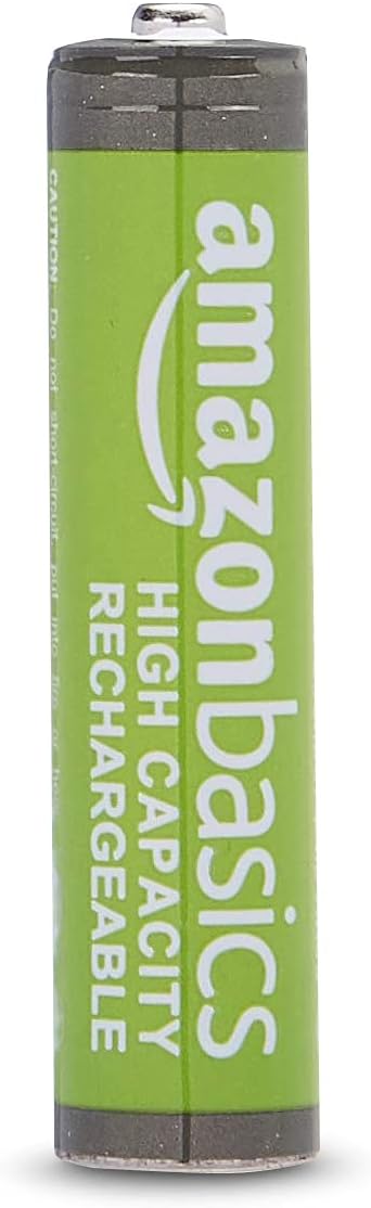 Detalle de Amazon Basics lot de 8 piles rechargeables AAA NiMH 850 mAh (1,2 V)