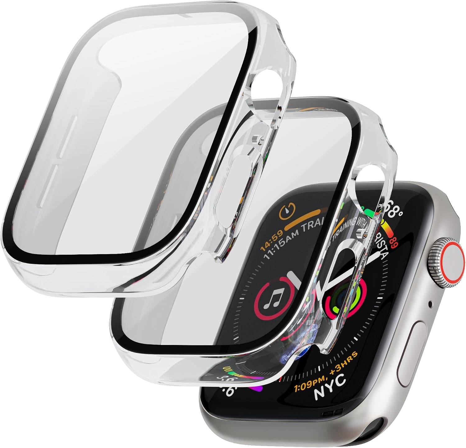 Thumbnail 6 de Apple Watch 46mm Hülle, 2er Set Schwarz