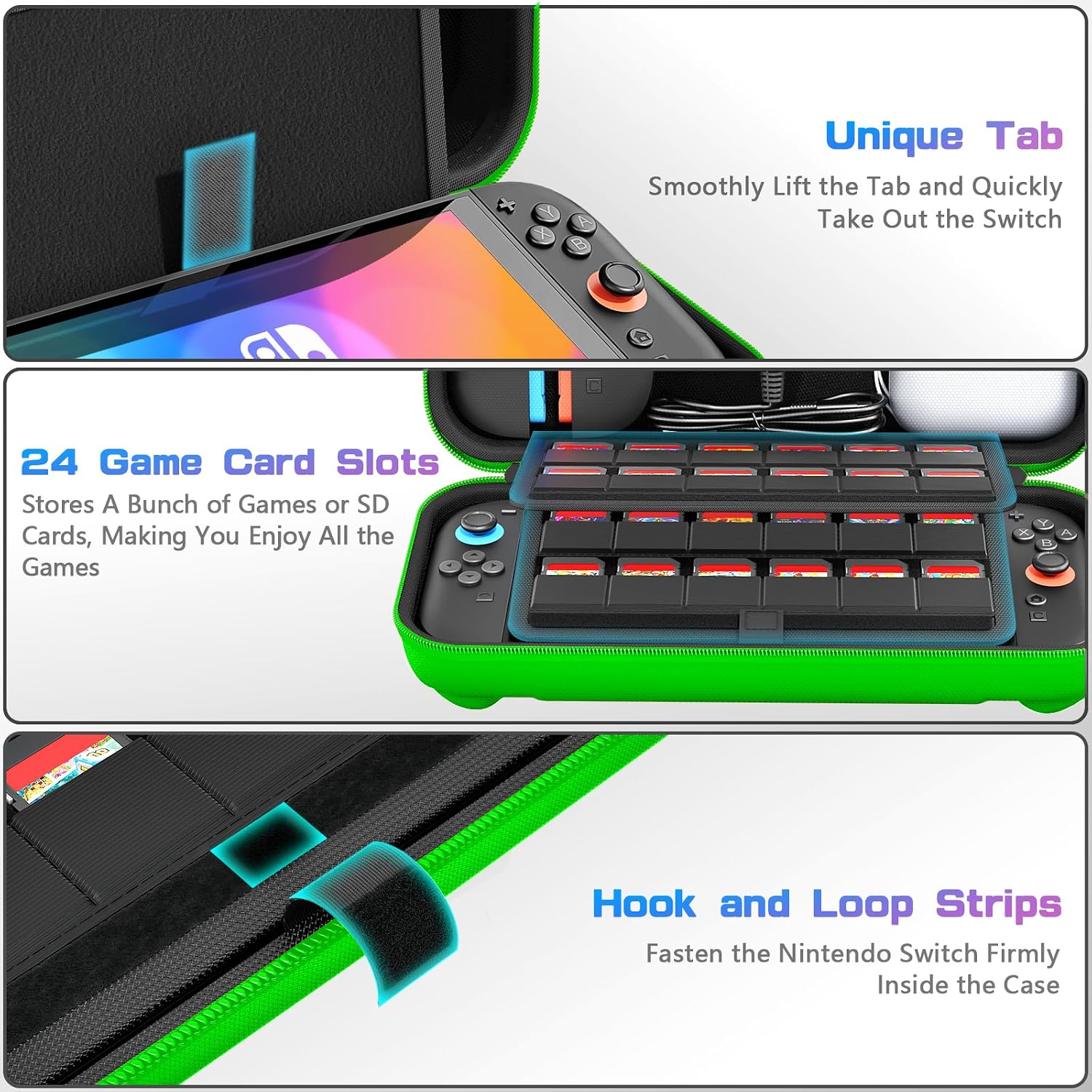 Thumbnail 5 de daydayup Switch Carrying Case 24 Slots