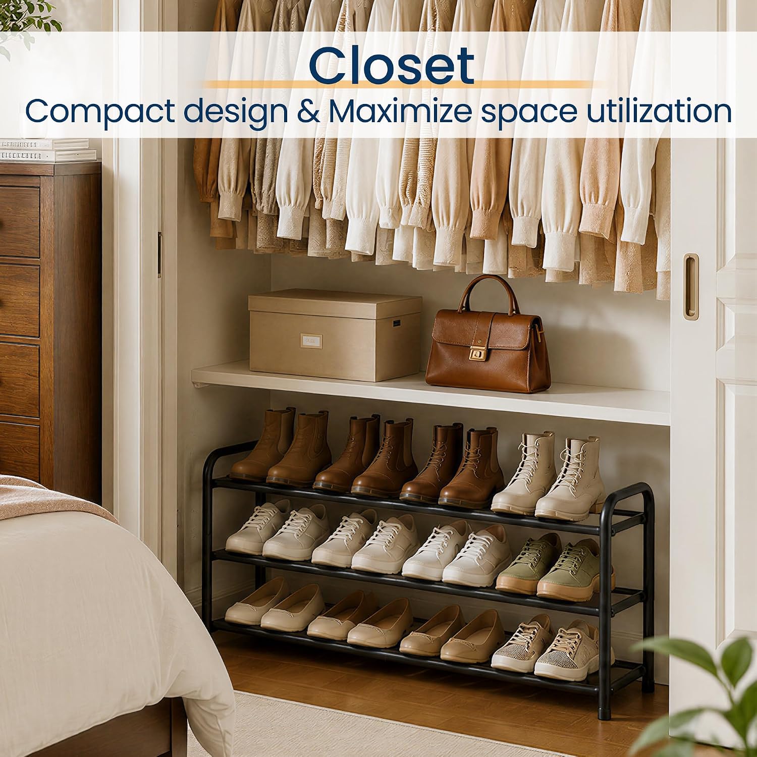 Detalle de ENJOYBASICS Shoe Rack, 3-Tier
