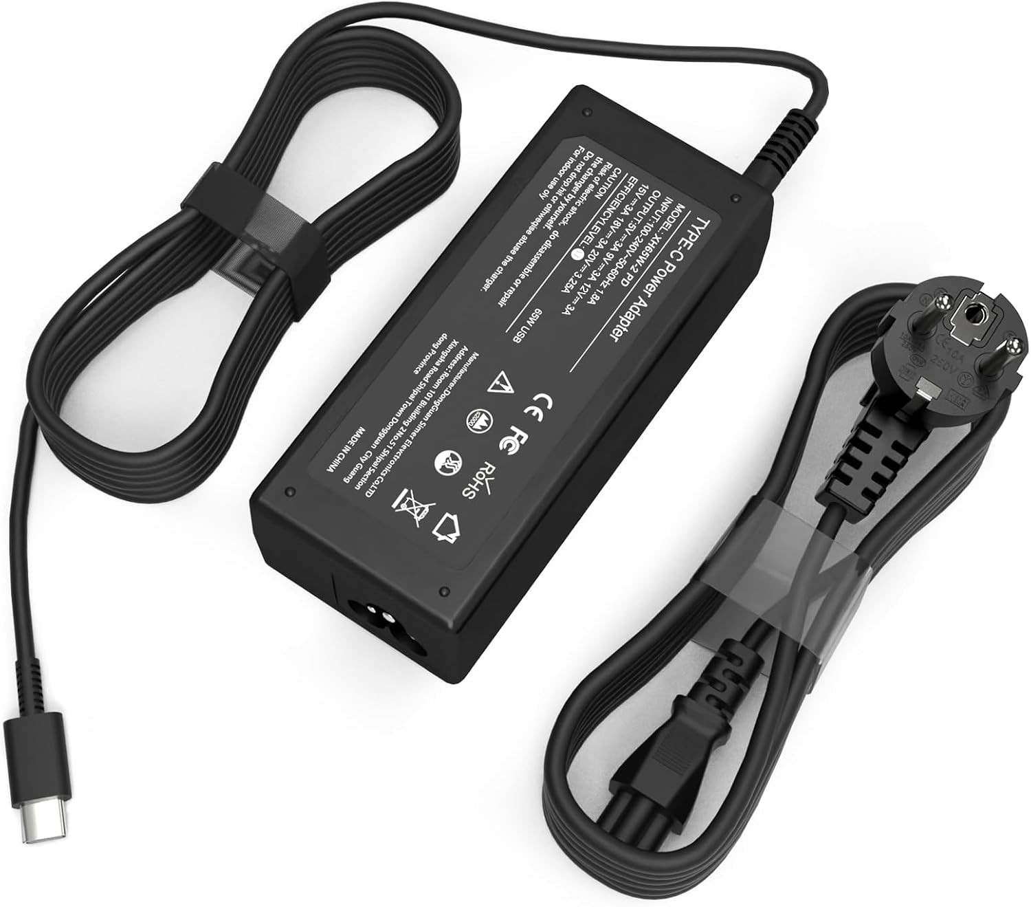 Detalle de 65W USB-C Laptop-Ladegerät Kabel für Lenovo ThinkPad, HP, Dell, Asus, Acer, Samsung und mehr