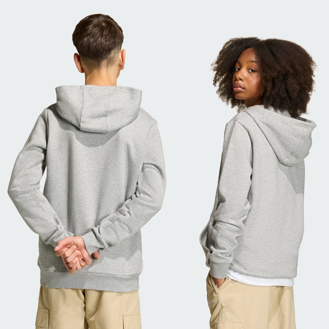 Thumbnail 1 de Sudadera con capucha Adidas gris