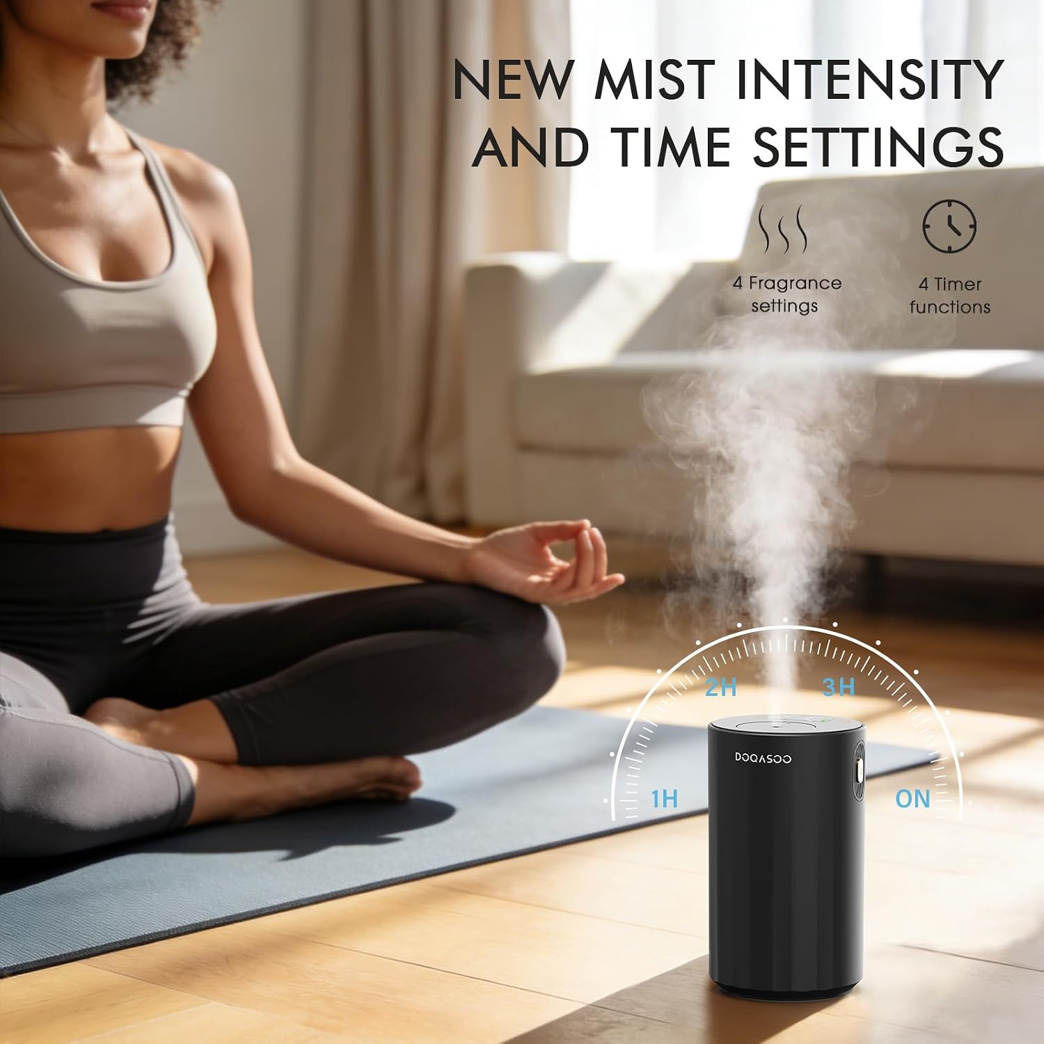 Thumbnail 2 de DOQASOO Waterless Diffuser for Essential Oils — Portable Battery-Operated Aromatherapy Diffuser