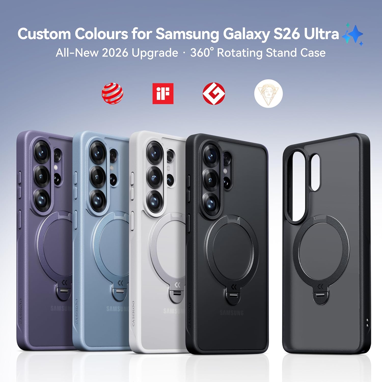 Detalle 2 de CASEKOO S26 Ultra case 16FT military protection