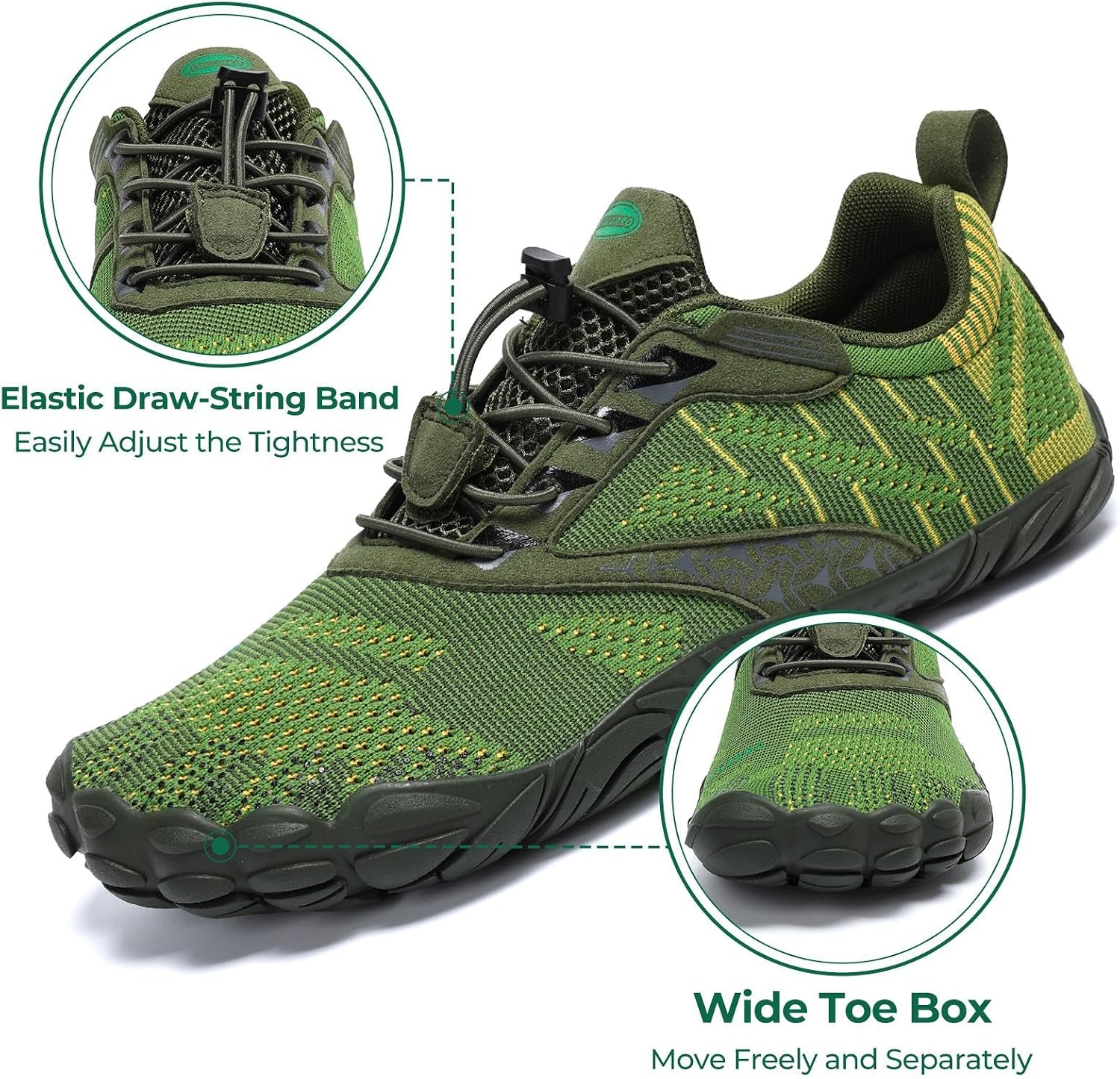 Detalle de SAGUARO Homme/Femme Chaussure Minimaliste Légère et Antidérapante pour Trail et Fitness (GR.35-48 EU)